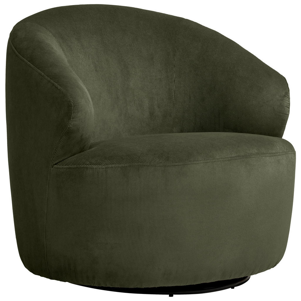 MID.YOU KŘESLO, textil, tmavě zelená