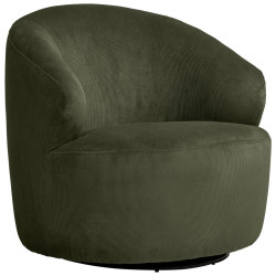 MID.YOU KŘESLO, textil, tmavě zelená