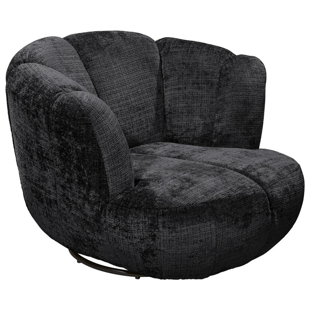 MID.YOU KŘESLO, textil, černá