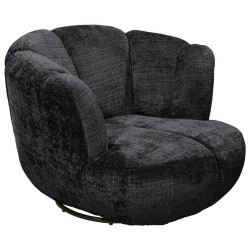 MID.YOU KŘESLO, textil, černá