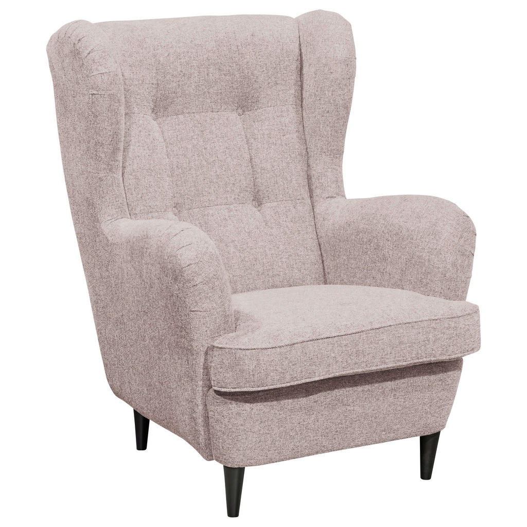 MID.YOU KŘESLO UŠÁK, textil, růžová