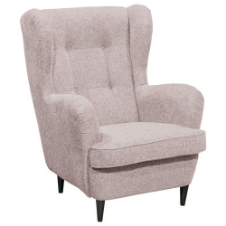 MID.YOU KŘESLO UŠÁK, textil, růžová