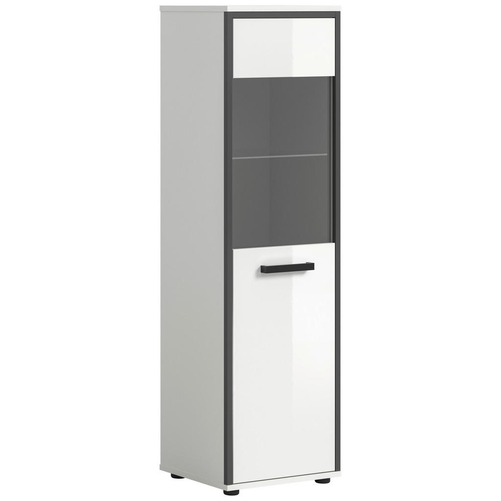 MID.YOU MIDI SKŘÍŇKA, vysoce lesklá bílá, 40/139/34 cm