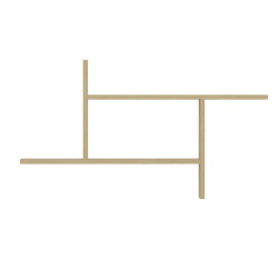 MID.YOU NÁSTĚNNÝ REGÁL, 99/55,6/14,6 cm