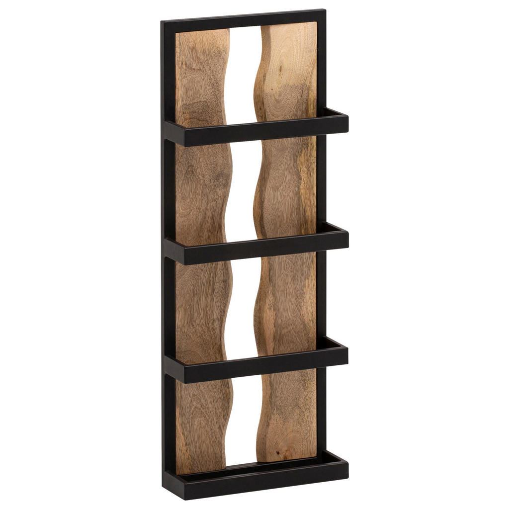 MID.YOU NÁSTĚNNÝ REGÁL, mangové dřevo, 80/30/10 cm