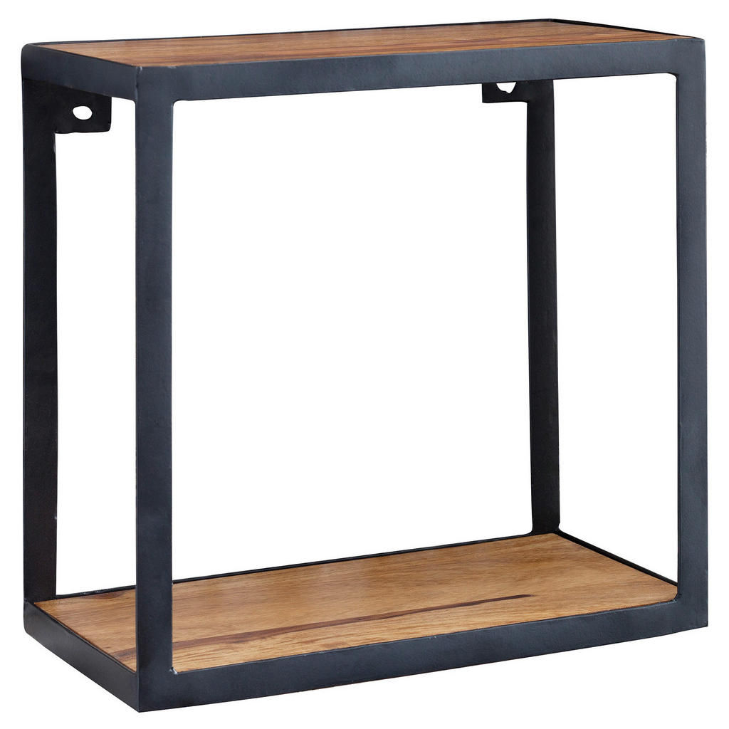 MID.YOU NÁSTĚNNÝ REGÁL, sheesham, 35/35/18 cm