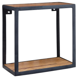 MID.YOU NÁSTĚNNÝ REGÁL, sheesham, 35/35/18 cm