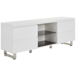 MID.YOU NÍZKÁ KOMODA, bílá, vysoce lesklá bílá, 167/63/42 cm