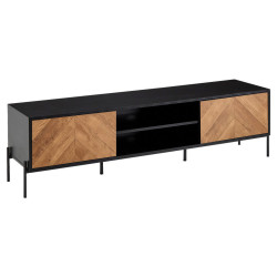 MID.YOU NÍZKÁ KOMODA, černá, 163/45/40 cm