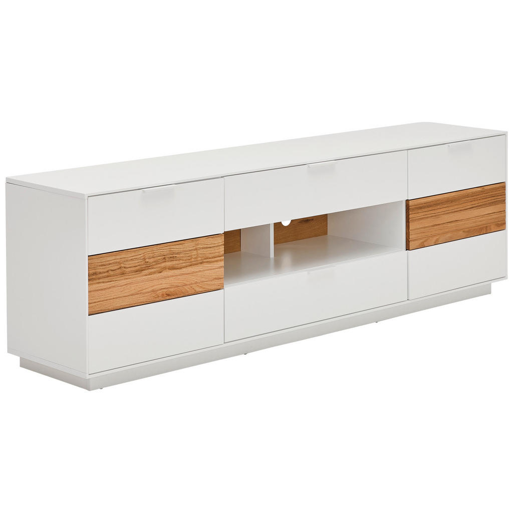 MID.YOU NÍZKÁ KOMODA, dub, bílá, barvy dubu, 182/58/40 cm