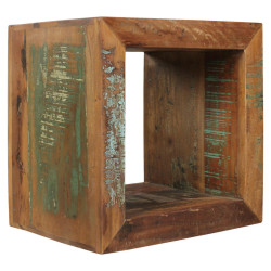 MID.YOU ODKLÁDACÍ STOLEK, staré dřevo, mangové dřevo, hnědá