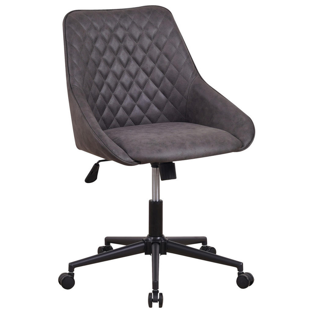 MID.YOU OTOČNÁ ŽIDLE, mikrovlákno, antracitová