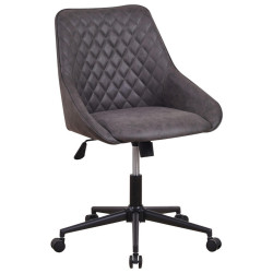 MID.YOU OTOČNÁ ŽIDLE, mikrovlákno, antracitová