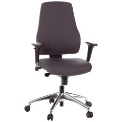 MID.YOU OTOČNÁ ŽIDLE, plochá tkanina, antracitová