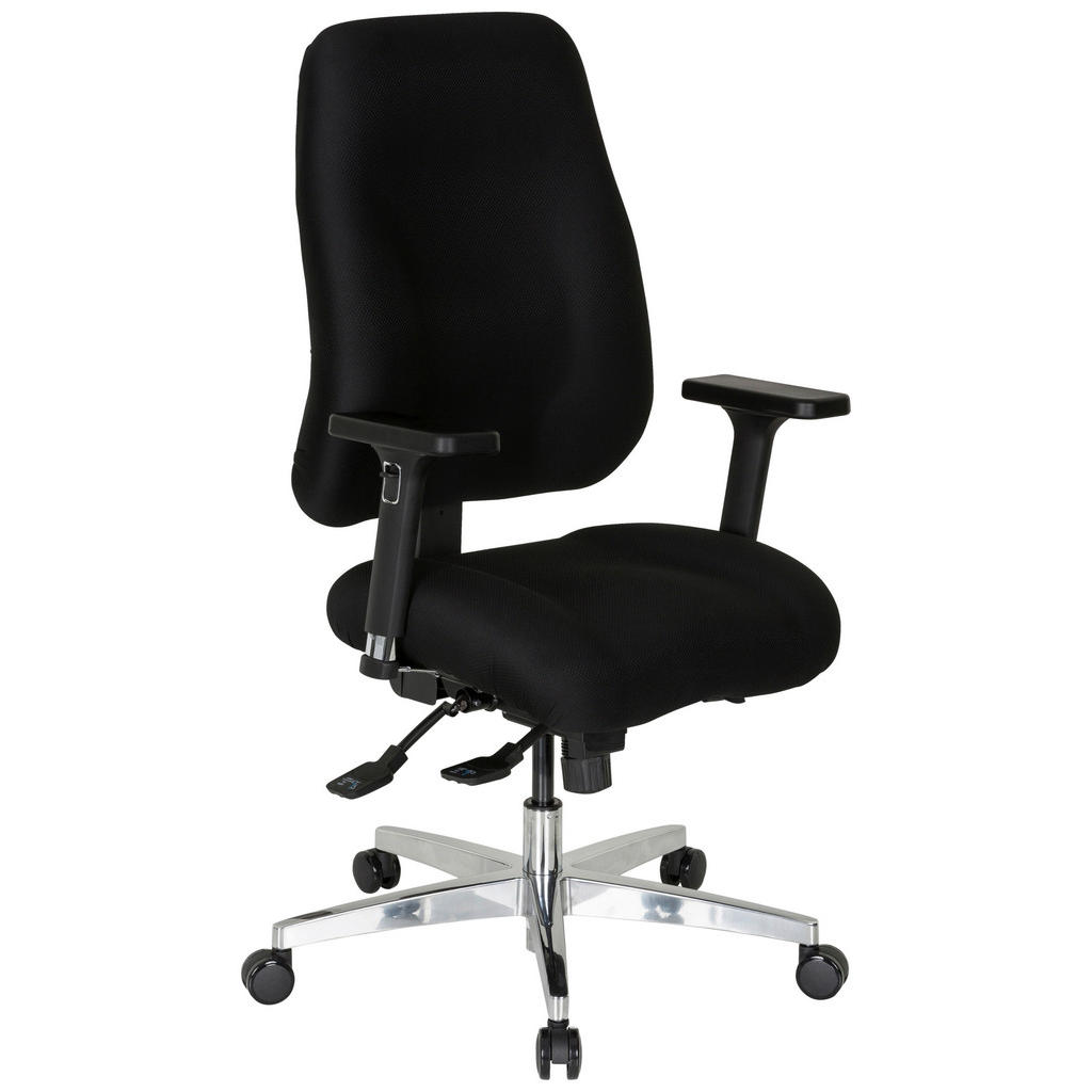 MID.YOU OTOČNÁ ŽIDLE, plochá tkanina, černá