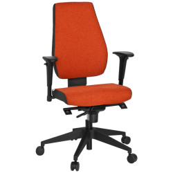 MID.YOU OTOČNÁ ŽIDLE, plochá tkanina, červená, černá, tmavě šedá