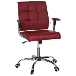 MID.YOU OTOČNÁ ŽIDLE, vzhled kůže, bordeaux