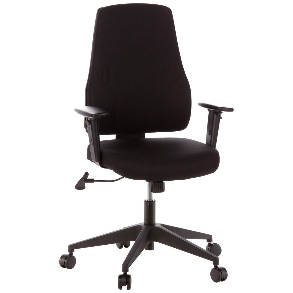 MID.YOU OTOČNÁ ŽIDLE, plochá tkanina, černá