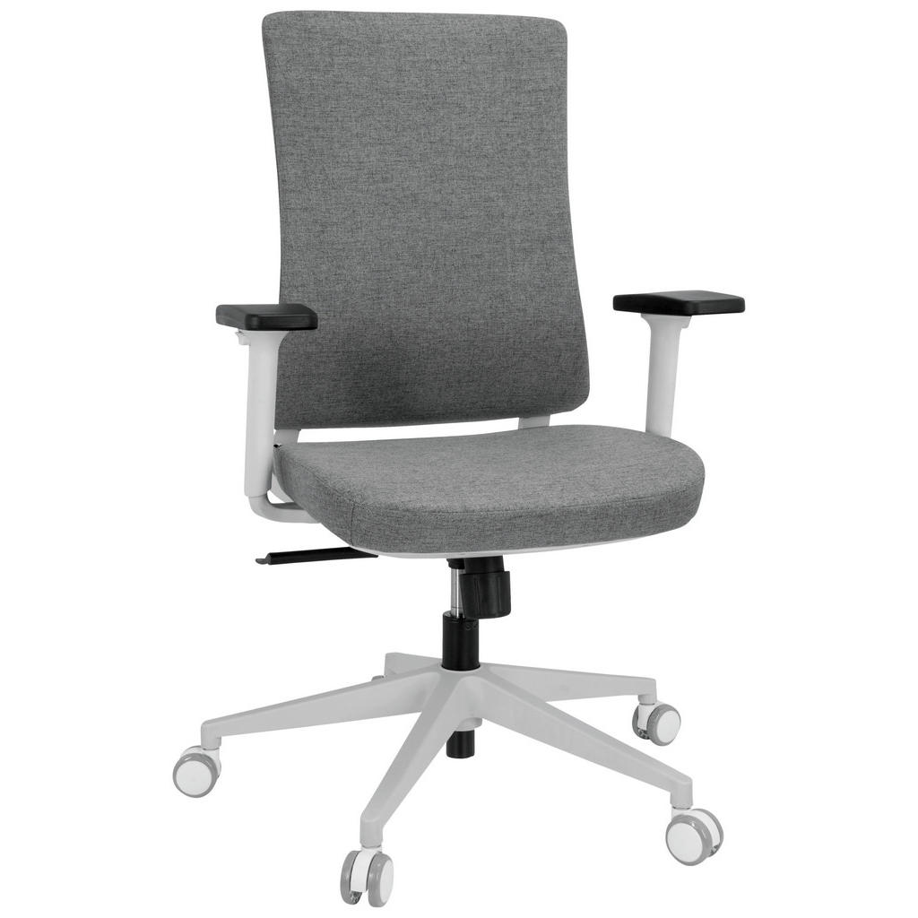 MID.YOU OTOČNÁ ŽIDLE, plochá tkanina, šedá