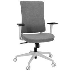 MID.YOU OTOČNÁ ŽIDLE, plochá tkanina, šedá