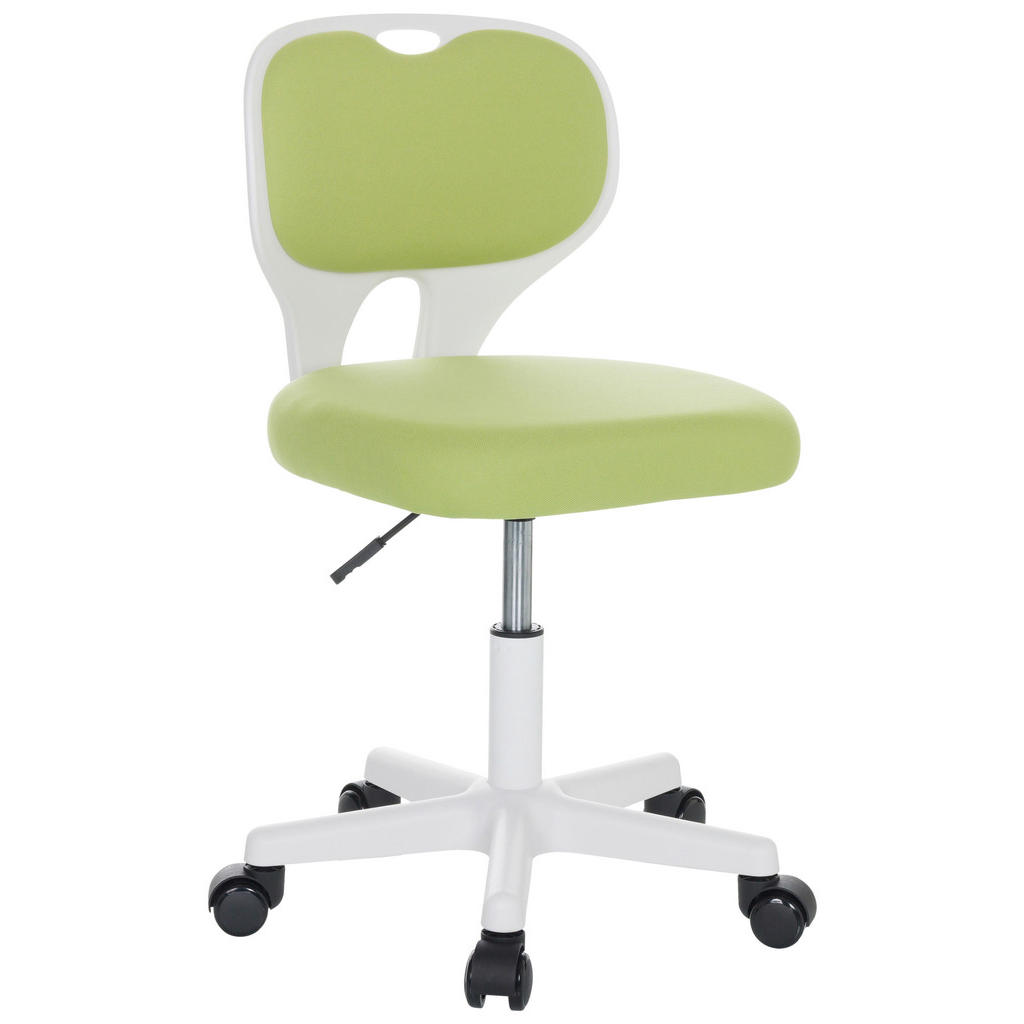 MID.YOU OTOČNÁ ŽIDLE PRO MLÁDEŽ, plochá tkanina, zelená, bílá