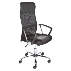 MID.YOU OTOČNÁ ŽIDLE PRO MLÁDEŽ, síťovina, černá