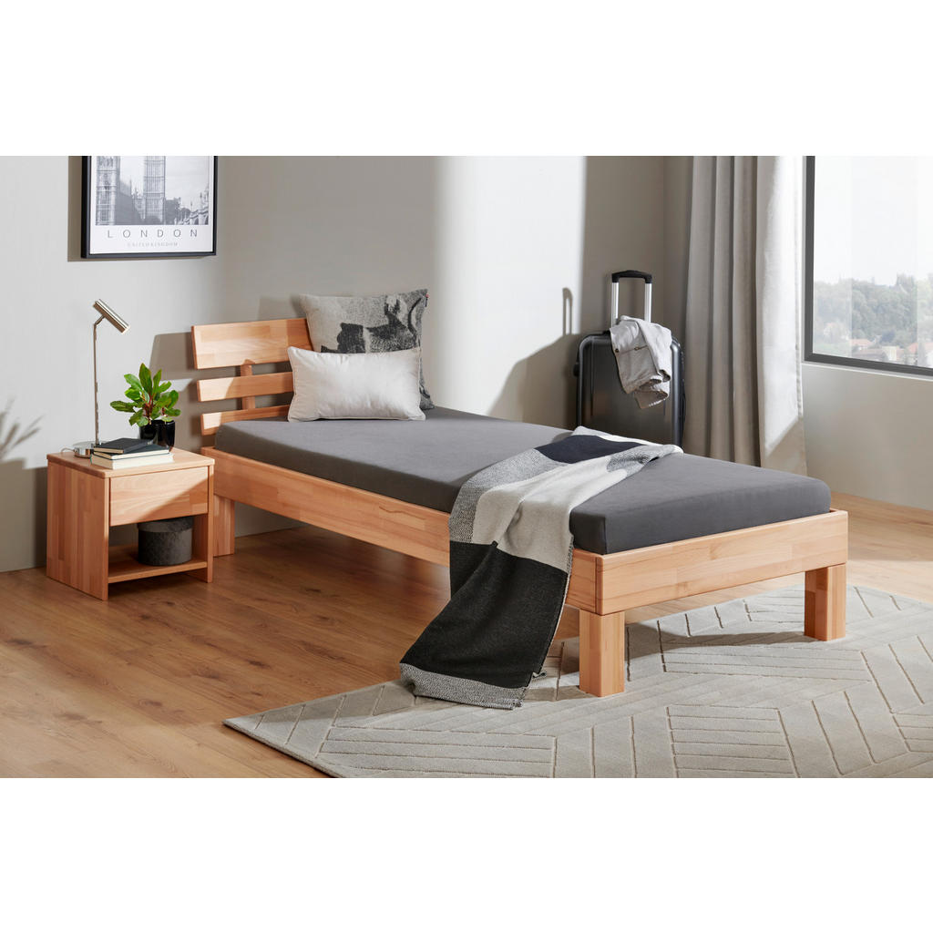 MID.YOU POSTEL, 90/220 cm jádrový buk