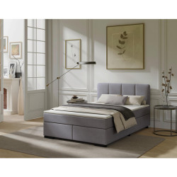 MID.YOU POSTEL BOXSPRING, 140/200 cm, světle šedá