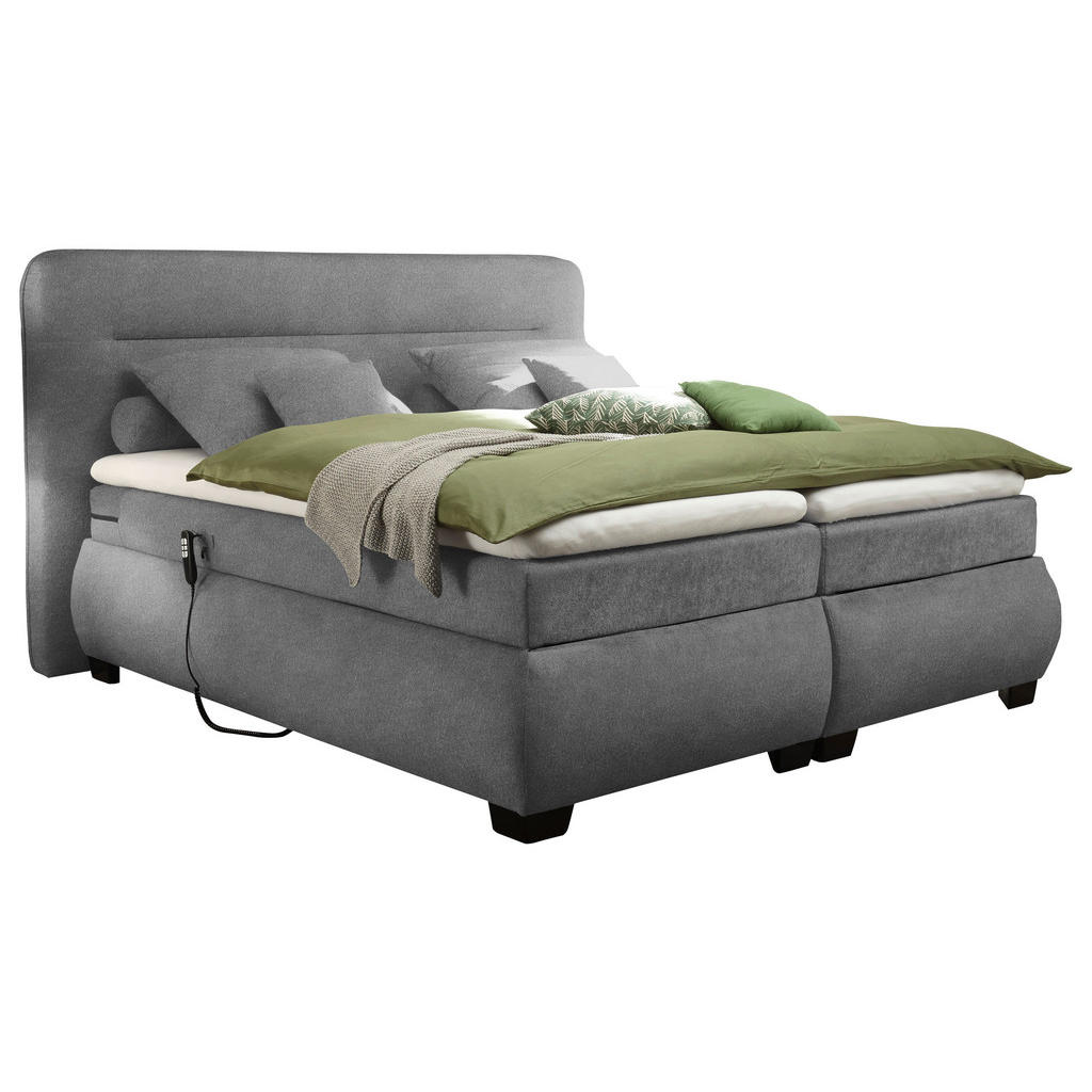 MID.YOU POSTEL BOXSPRING, 180/200 cm, tmavě šedá