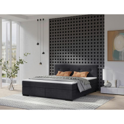 MID.YOU POSTEL BOXSPRING, 180/220 cm, antracitová