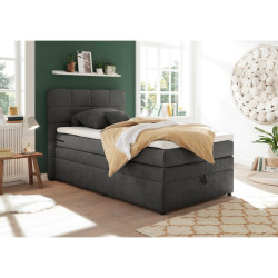 MID.YOU POSTEL BOXSPRING, 120/200 cm, antracitová