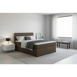 MID.YOU POSTEL BOXSPRING, 140/200 cm, hnědá
