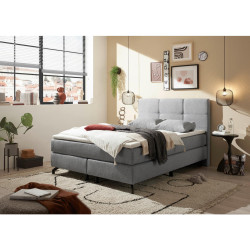 MID.YOU POSTEL BOXSPRING, 140/200 cm, šedá