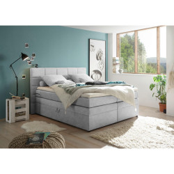 MID.YOU POSTEL BOXSPRING, 180/200 cm, barvy stříbra