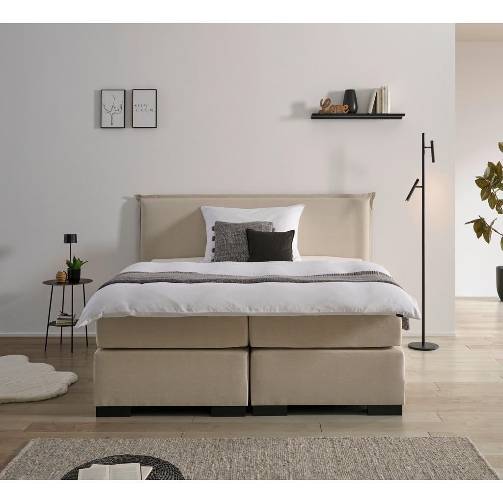 MID.YOU POSTEL BOXSPRING, 180/200 cm, béžová