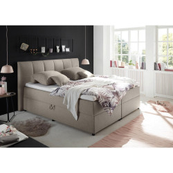 MID.YOU POSTEL BOXSPRING, 180/200 cm, jílová barva