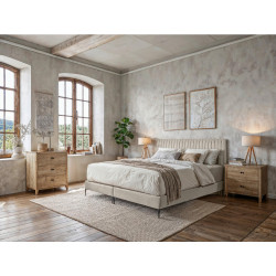 MID.YOU POSTEL BOXSPRING, 180/200 cm, krémová