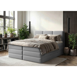 MID.YOU POSTEL BOXSPRING, 180/200 cm, šedá