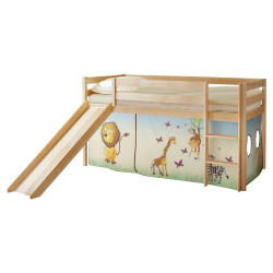 MID.YOU POSTEL S PROSTOREM NA HRANÍ, 90/200 cm vícebarevná, barvy borovice