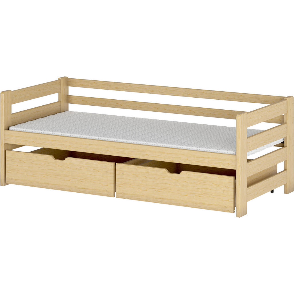 MID.YOU POSTEL S ÚLOŽNÝM PROSTOREM, 90/200 cm, barvy borovice