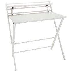 MID.YOU PSACÍ STŮL, bílá, 84/60/92 cm