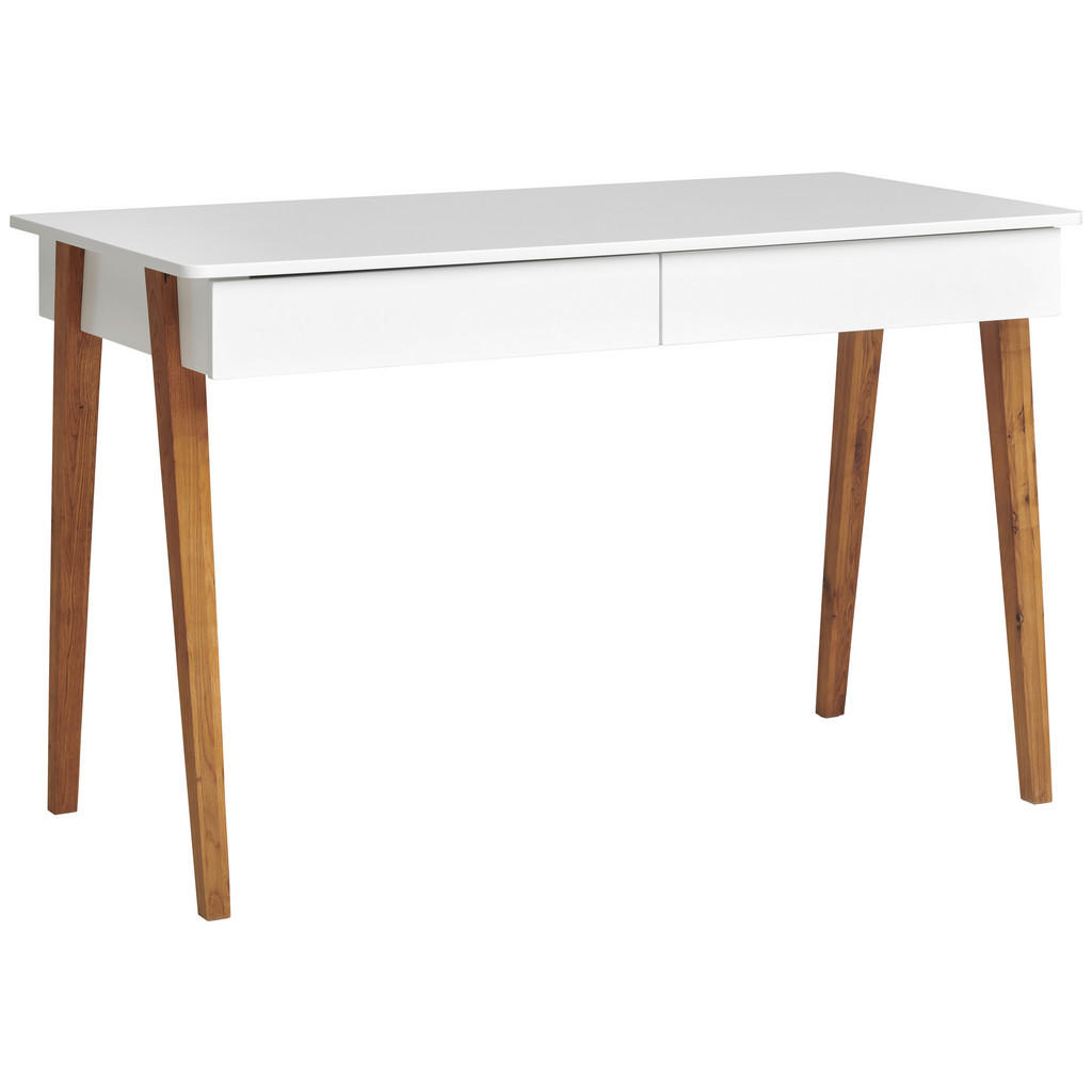 MID.YOU PSACÍ STŮL, bílá, barvy dubu, 120/60/76 cm