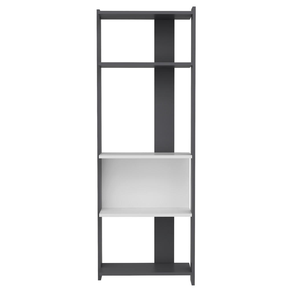 MID.YOU REGÁL, černá, bílá, 58,6/165/26,8 cm