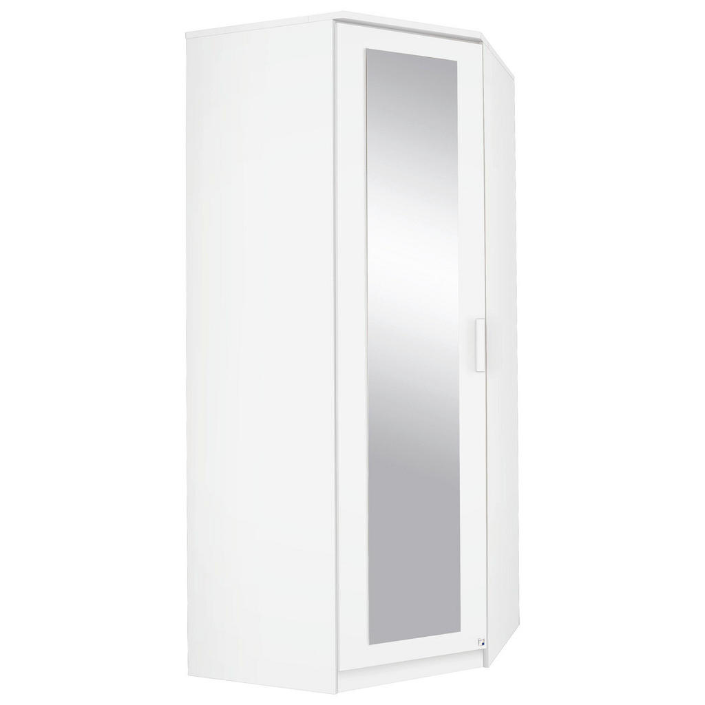 MID.YOU ROHOVÁ ŠATNÍ SKŘÍŇ, bílá, 91,4/212/55,2 cm