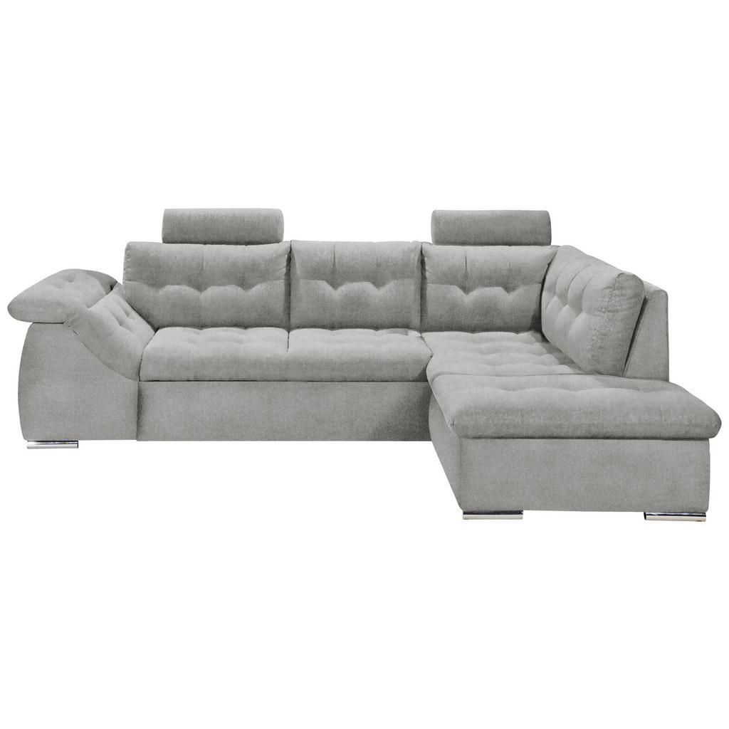 MID.YOU ROHOVÁ SEDAČKA, textil, kompozitní dřevo, šedá