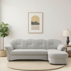 MID.YOU ROHOVÁ SEDAČKA, textil, barvy stříbra
