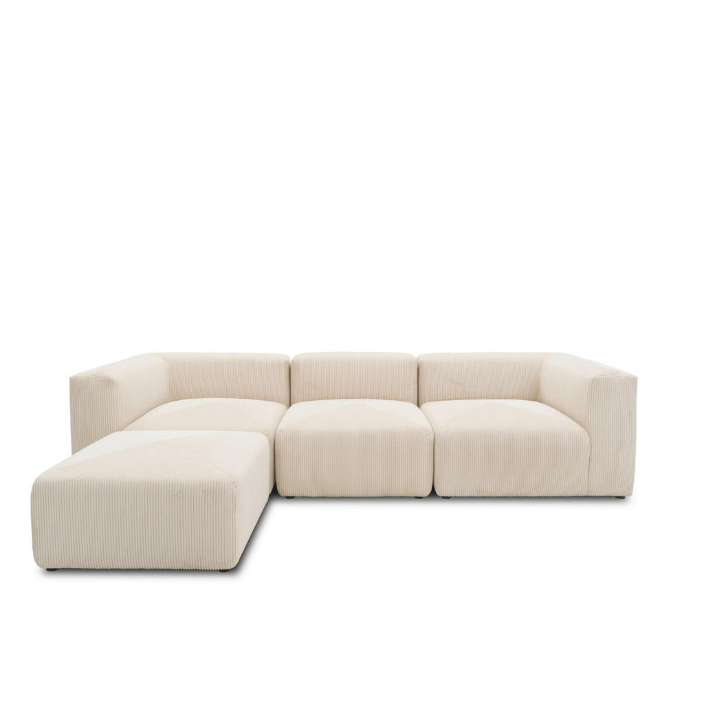 MID.YOU ROHOVÁ SEDAČKA, textil, krémová