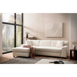 MID.YOU ROHOVÁ SEDAČKA, textil, krémová