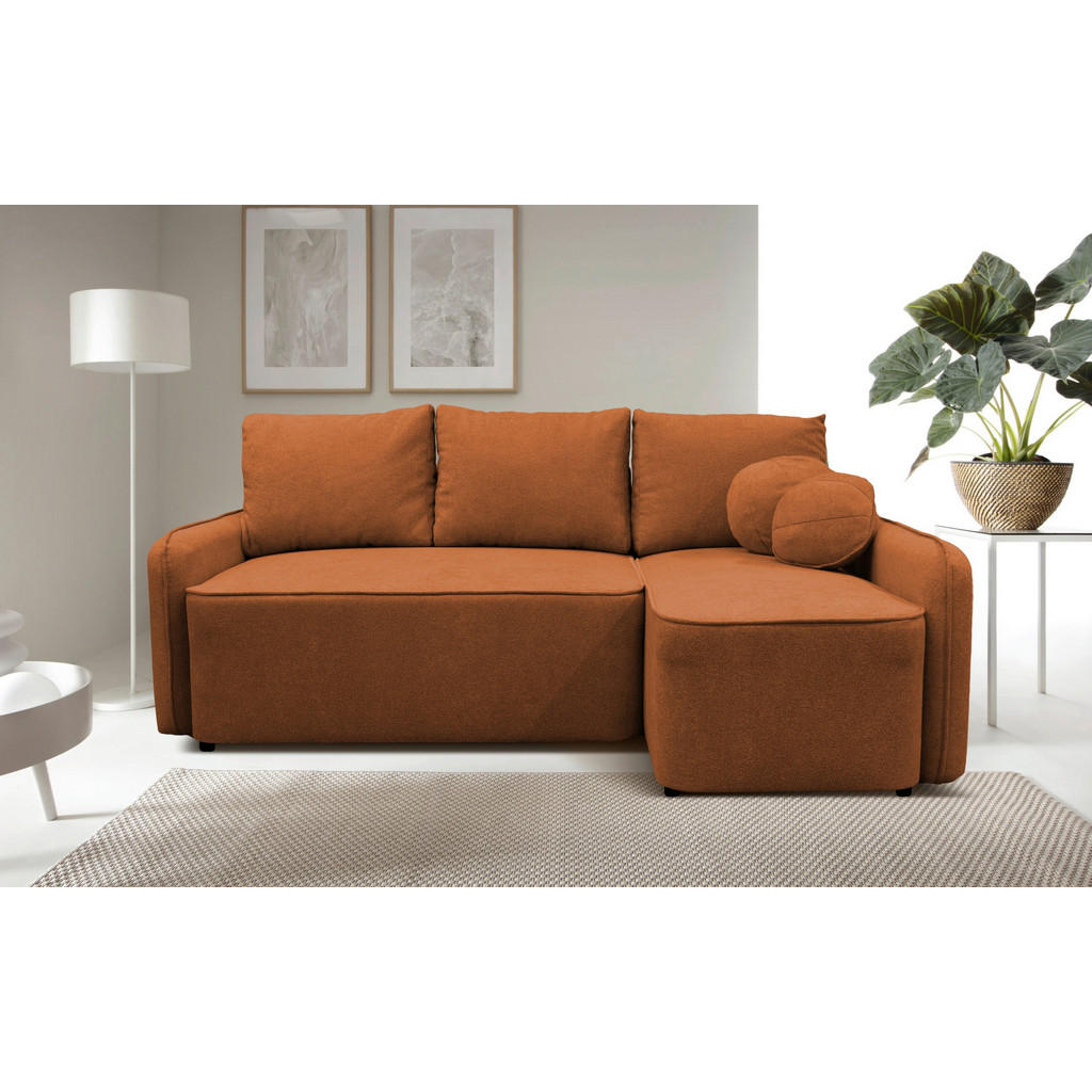 MID.YOU ROHOVÁ SEDAČKA, textil, rezavá