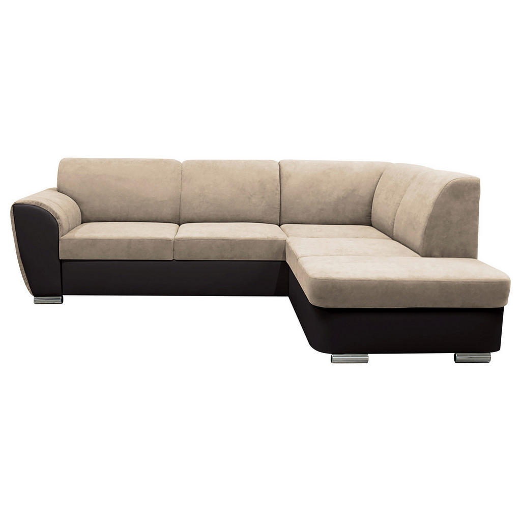 MID.YOU ROHOVÁ SEDAČKA, textil, tmavě hnědá, béžová
